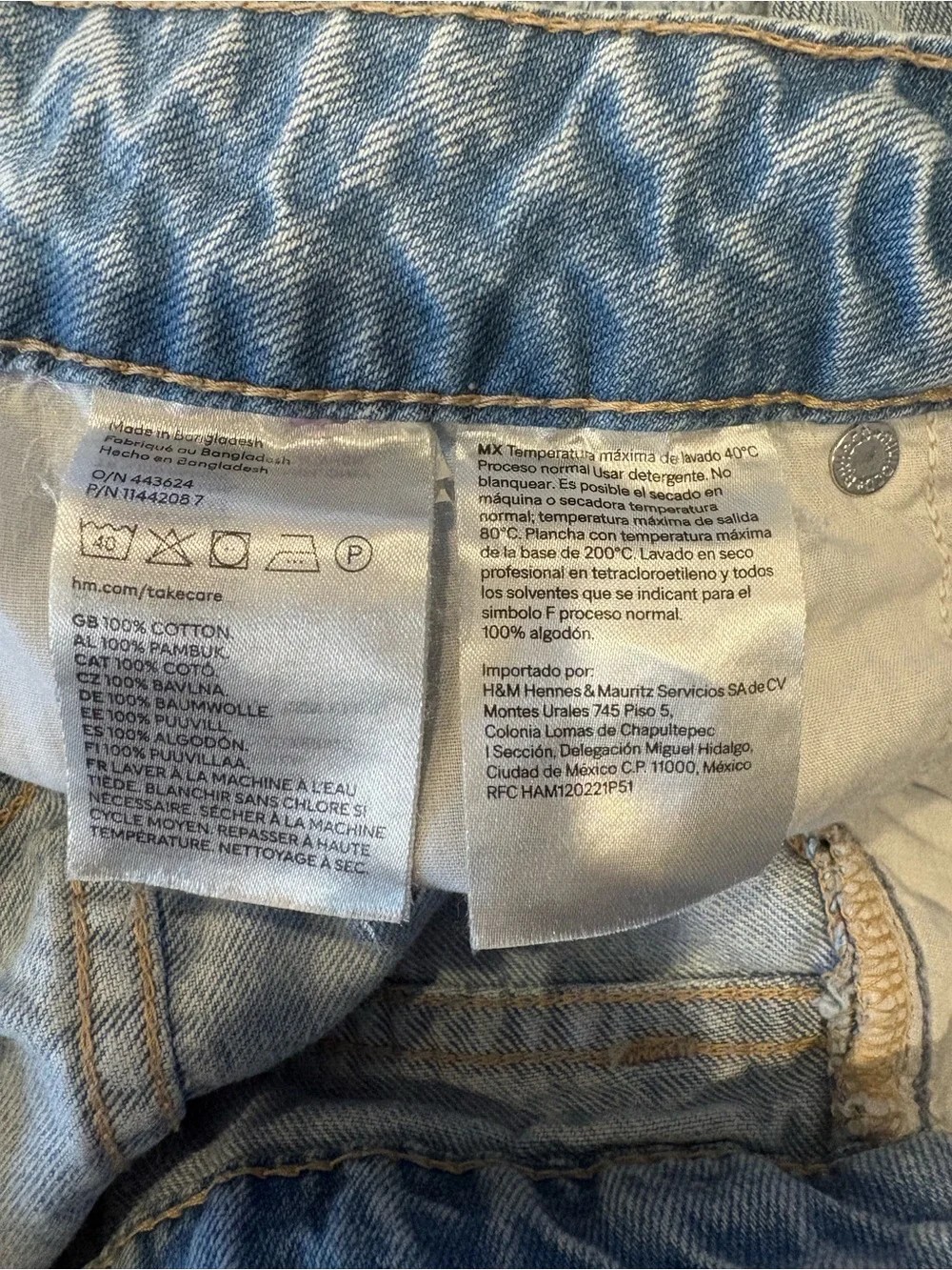 Denim shorts
